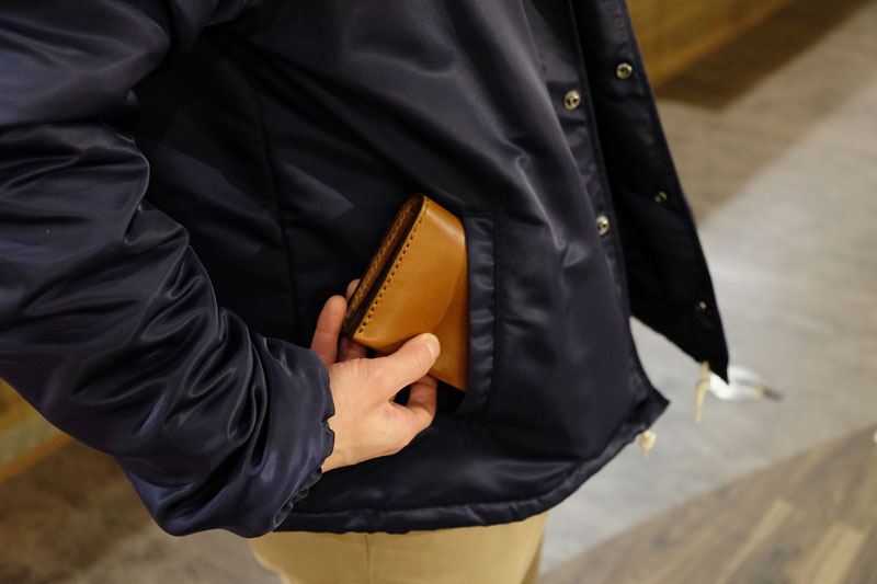 ショートウォレット(WS-11) 洋服のポケットに収納